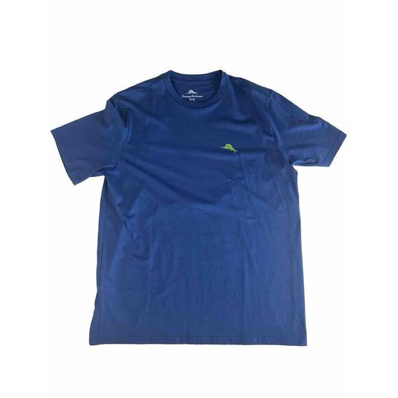 Tommy Bahama Men's Dark Blue Muse Support Your Local Bar Print Crew-Neck T-Shirt - Picture 4 of 7